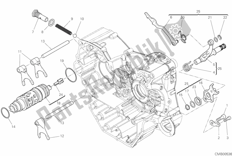 Tutte le parti per il Meccanismo Di Cambio Marcia del Ducati Multistrada 950 S 2019